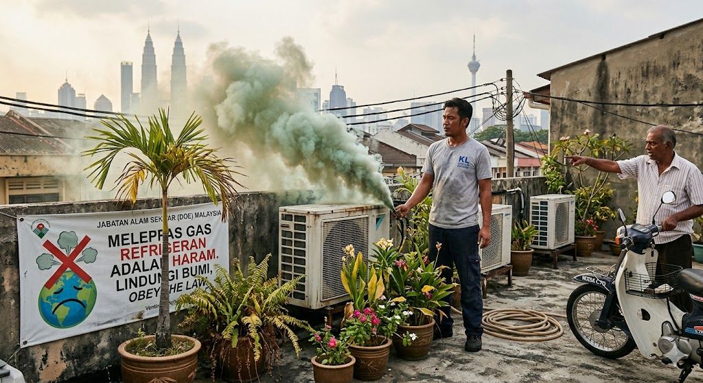 refrigerant venting environmental impact Malaysia