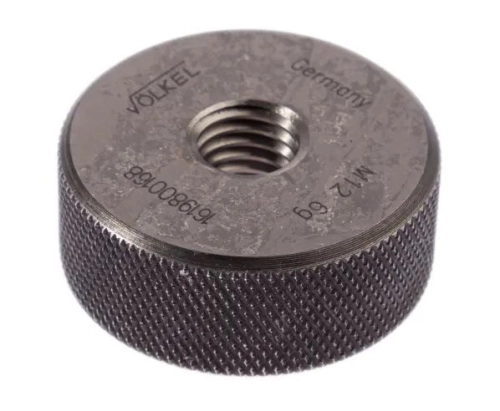  177-0547 - Volkel M12 x 1.75 Go Ring Ring Gauge, 1.75mm Pitch Diameter