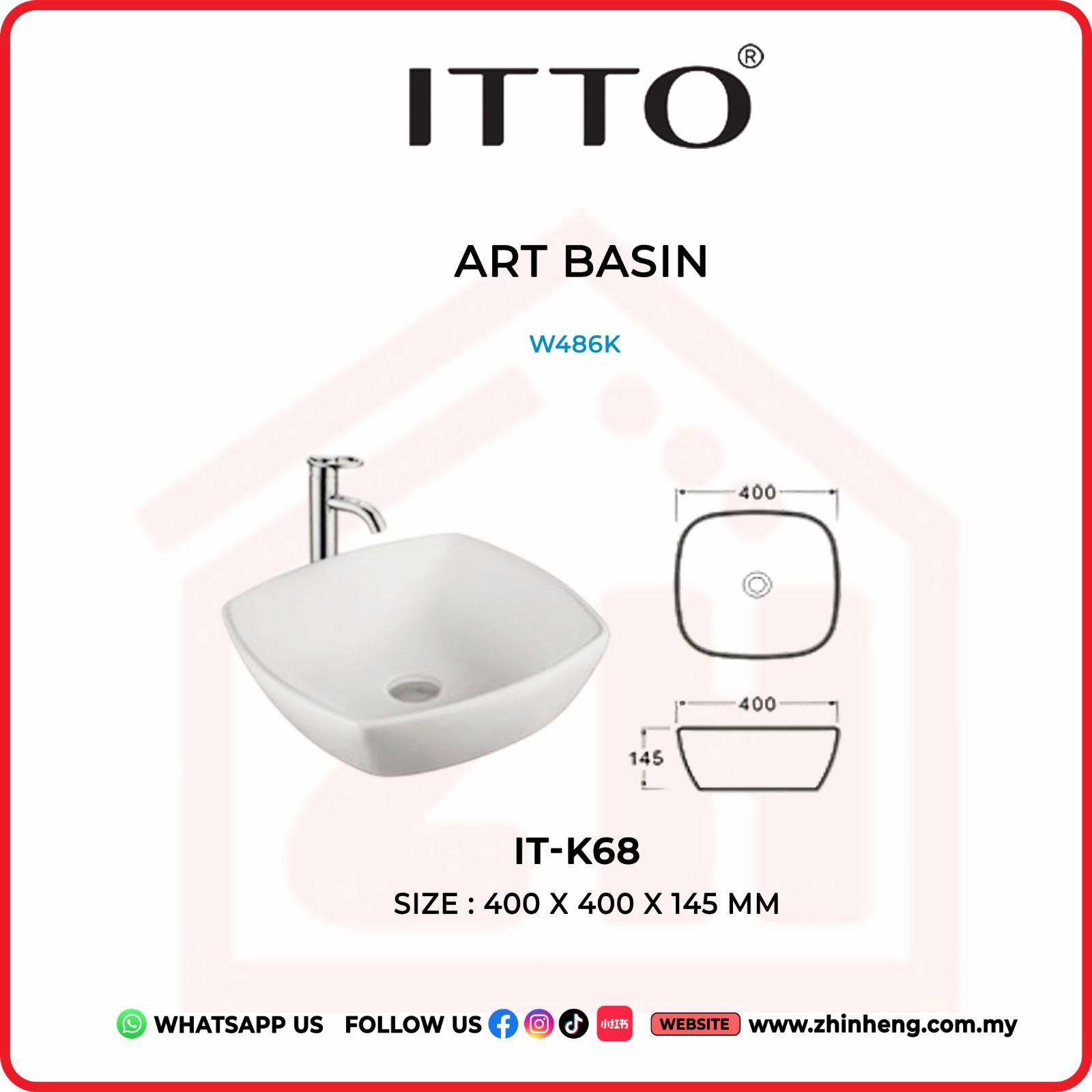 ITTO ART BASIN  IT-K68