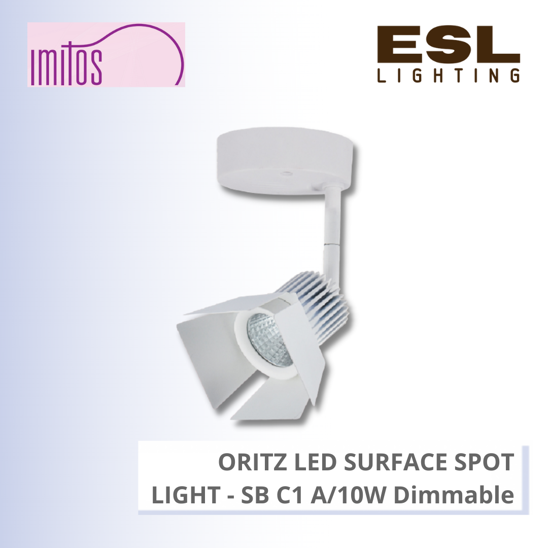 IMITOS ORITZ LED SURFACE SPOT LIGHT 10W - SB C1 A/10W Dimmable