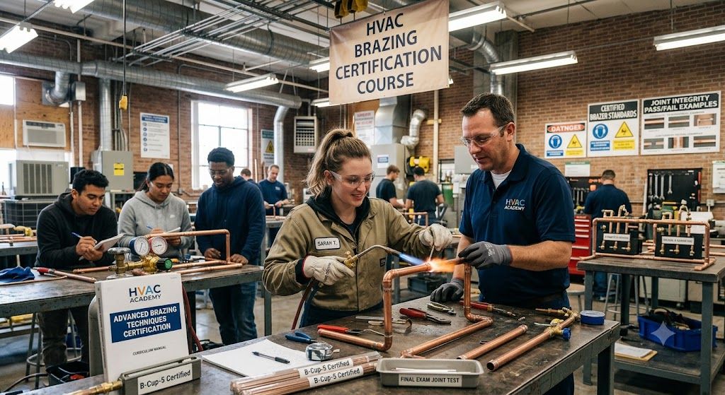 HVAC brazing certification course