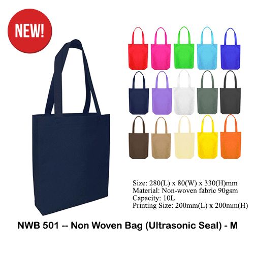 NWB501 -- Non Woven Bag (Ultrasonic Seal) - M