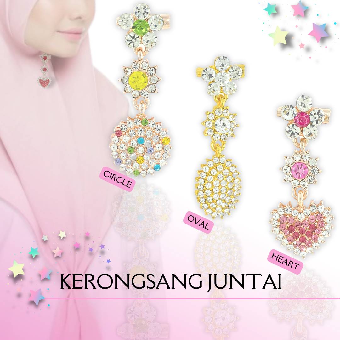 1pc Kerongsang Juntai Pin Tudung Korean Premium Rhinestone Brooch Hijab C3137