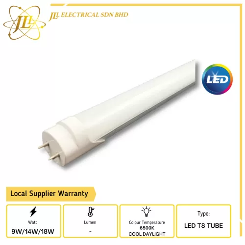 JLUX SH-029 6500K LOW VOLTAGE T8 LED TUBE [9W 2FT/14W 3FT/18W 4FT] [DC12V/DC24V/AC36V]