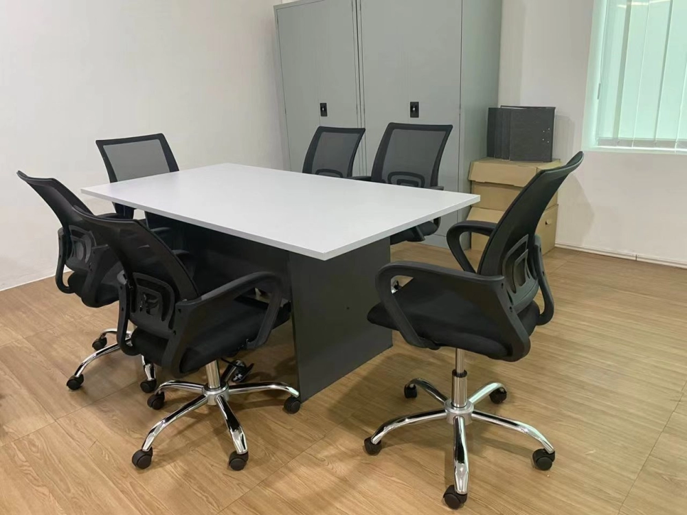 6 Seater Office Conference Meeting Table | Low Back Mesh Office Chair | Office Furniture Penang | Deliver to AI PIXEL Engineering Sdn Bhd Taman Perindustrian Simpang Ampat Bandar Cassia Penang