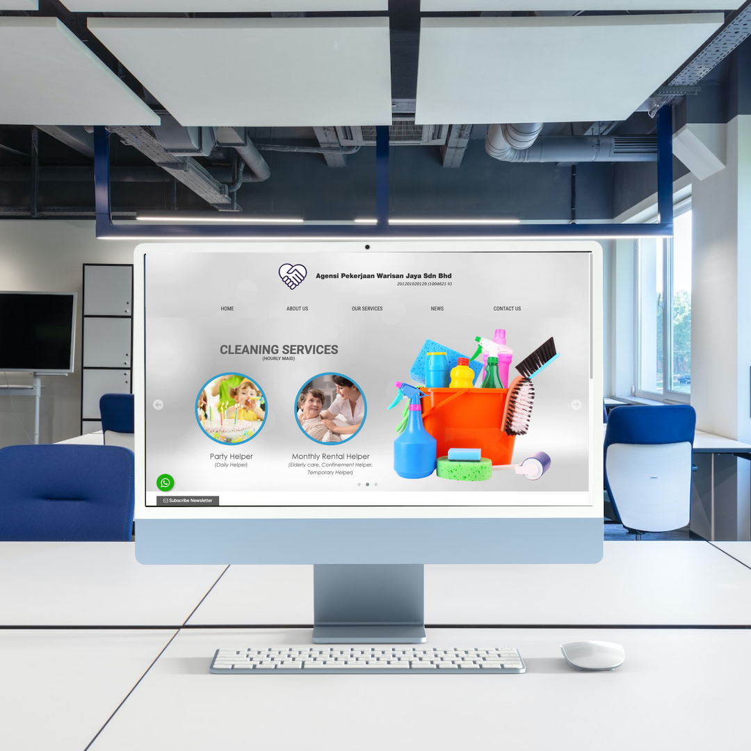 WARISAN JAYA CLEANING SERVICES SDN BHD Website Design & SEO Case Study | Cleaning in Penang