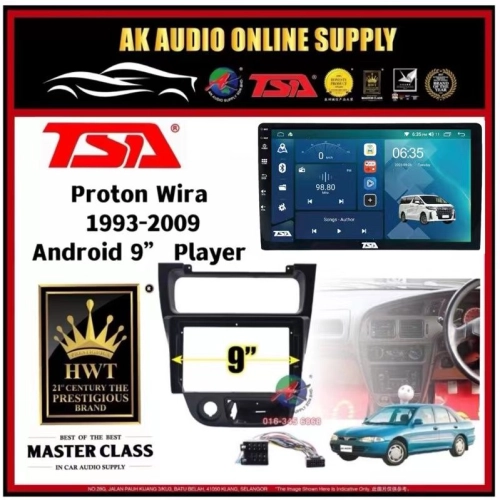 818 2+32GB◾TSA Proton Wira 1993 - 2009 Android 9'' inch DSP/QLED/CARPLAY Car Player Monitor