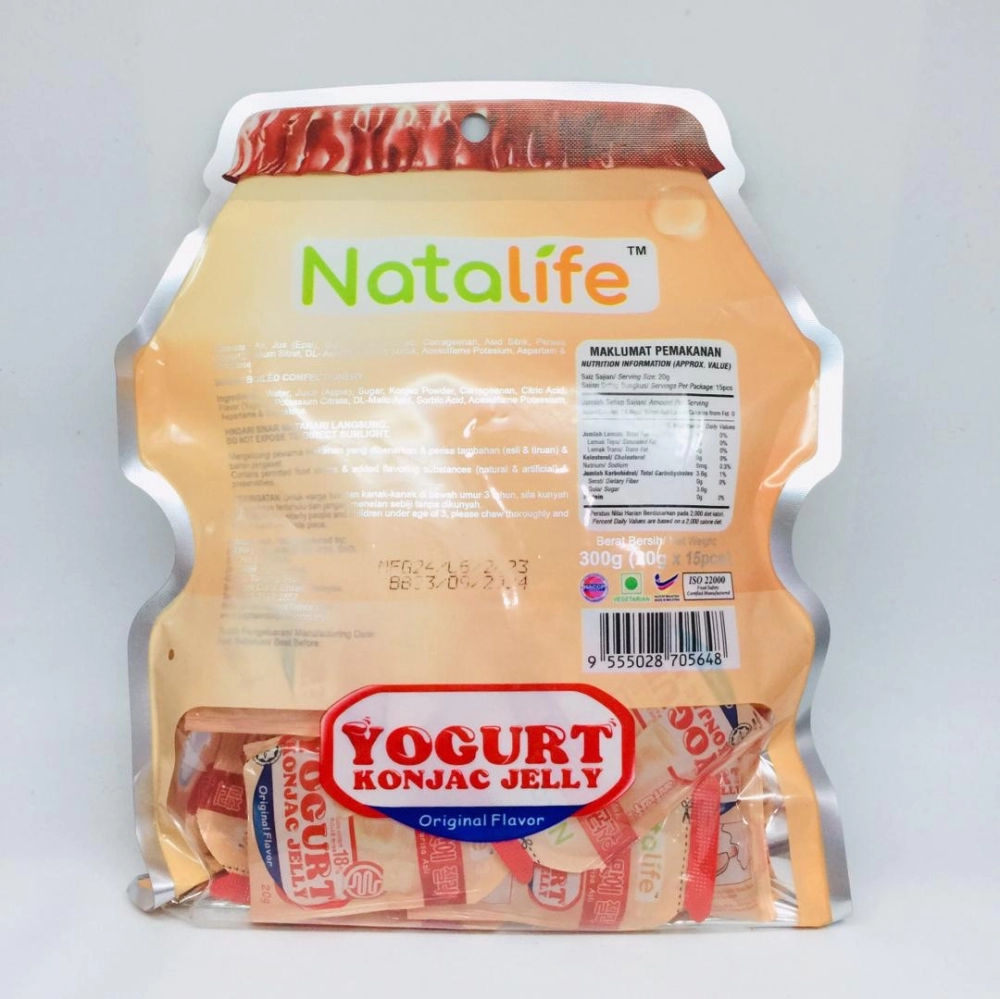 Natalife Yogurt Konjac Jelly 乳酸菌原味蒟蒻 300g