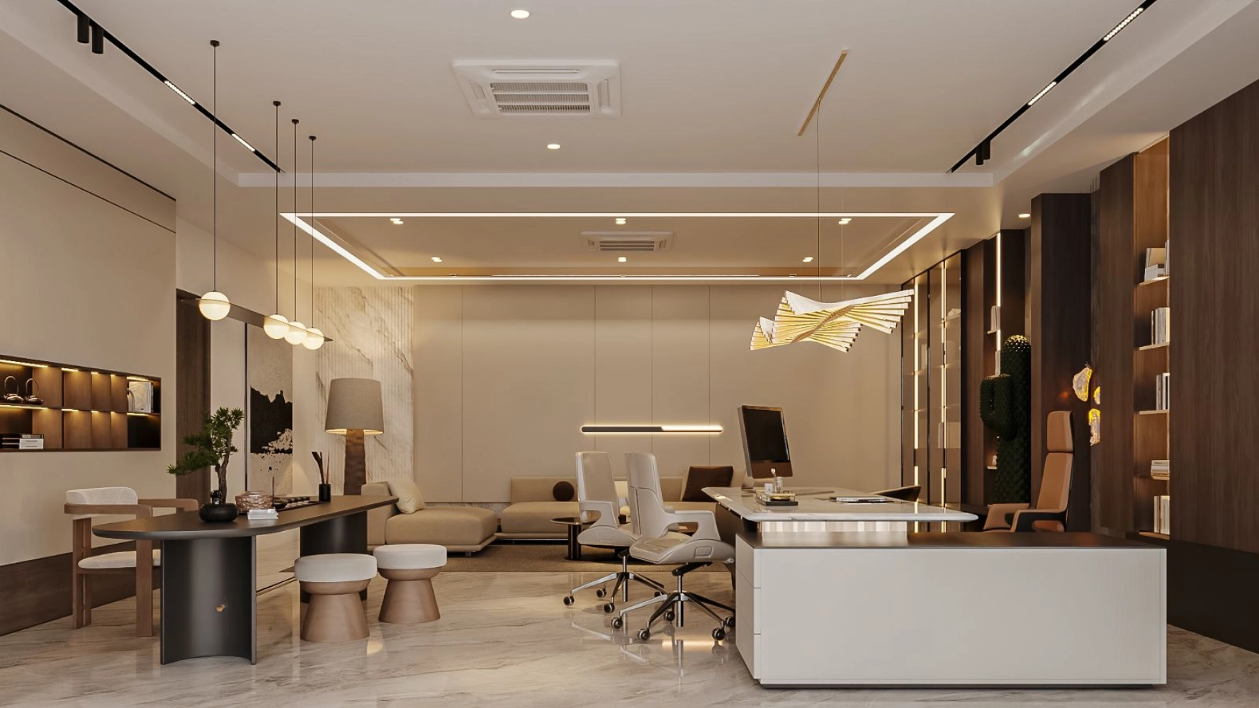 3D INTERIOR/EXTERIOR RENDERINGS LANDED RESIDENTIAL STUDY ROOM JB, Johor ...