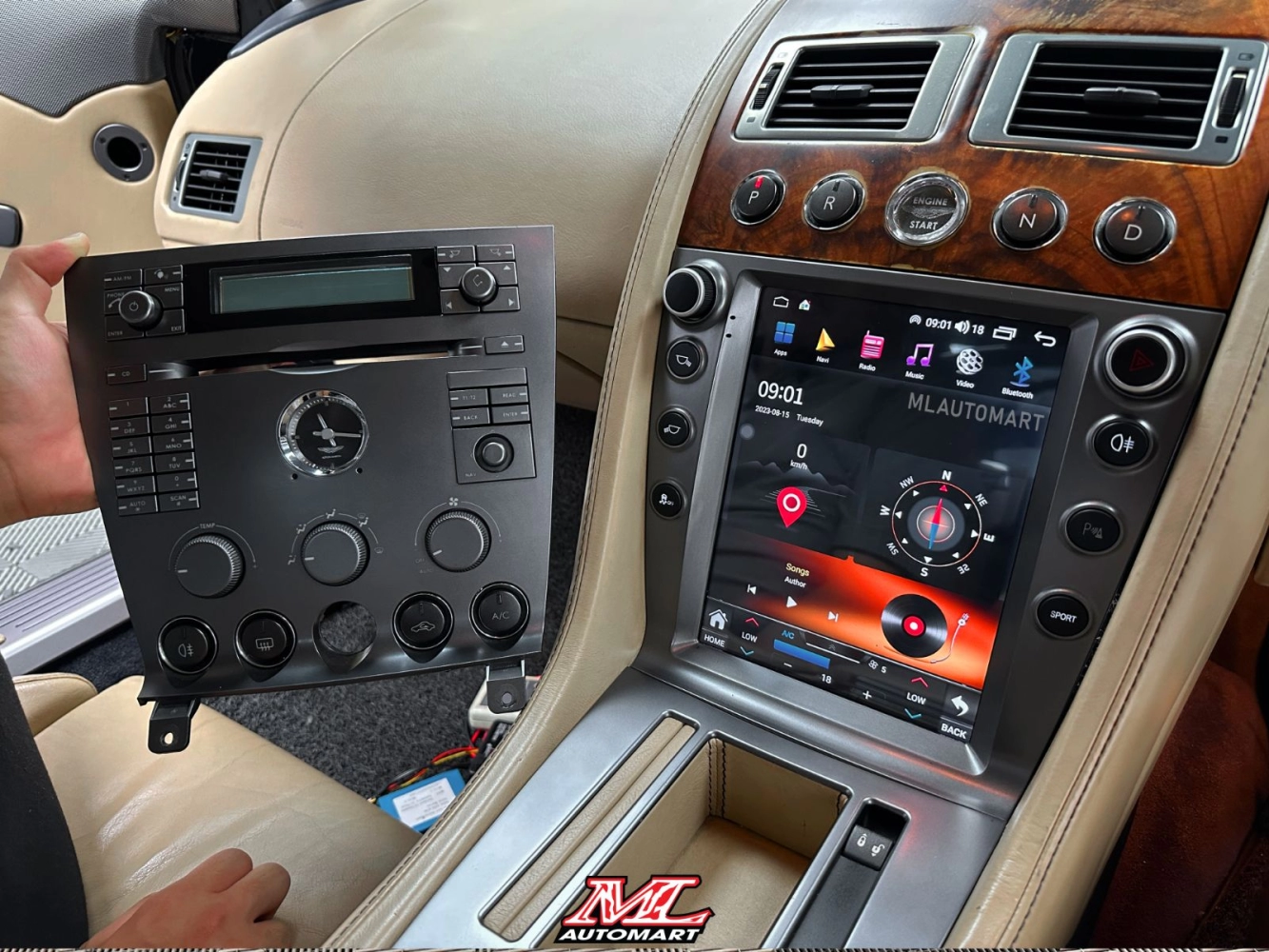 *NEW Aston Martin DB9 Vertical Style Android Monitor (10.4")