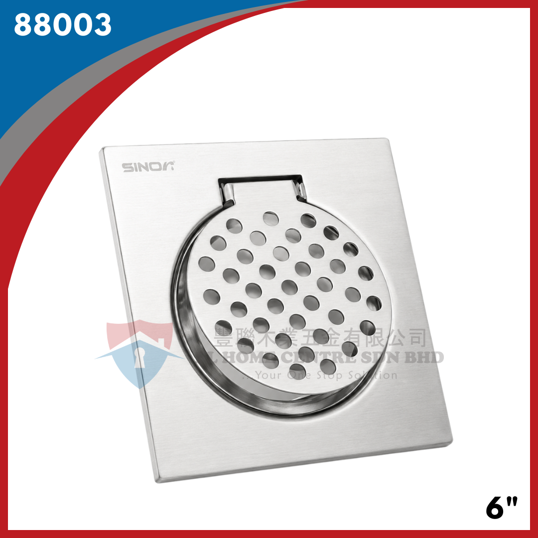 S/STEEL TANDAS KELUAR AIR 6" X 6" TEBAL