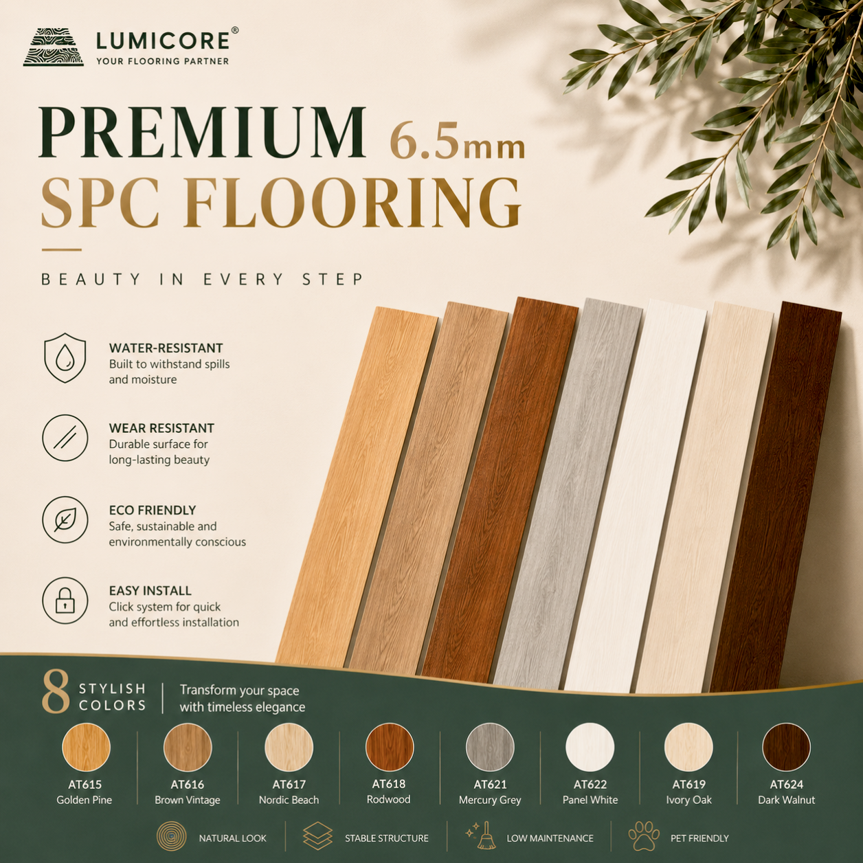SPC Flooring 6.5mm Collection