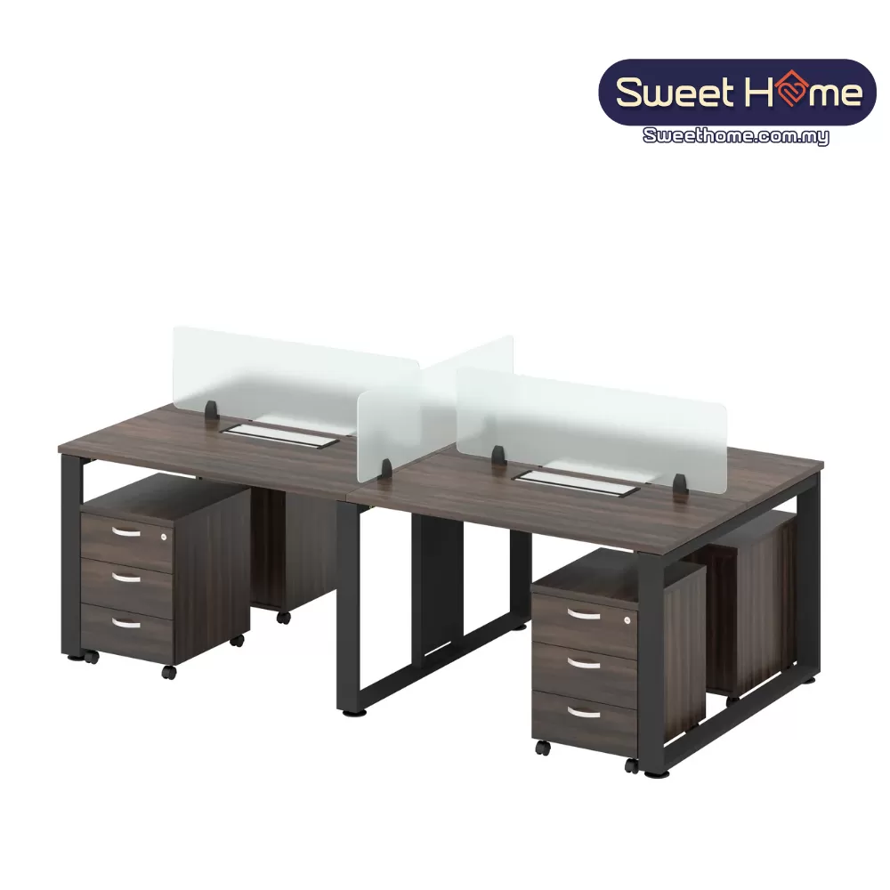 SH6-SL-2R 4 PAX Executive Workstation Office Table | Office Furniture