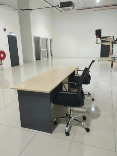 Standard Office Desk Table Meja Pejabat | Medium Back Mesh Office Chair | Kerusi Pejabat Murah | Office Table Penang | Office Furniture | Office Chair Penang | Pembekal Meja Perabot Pejabat | KL | Rawang | Puchong | Ipoh | Bertam | Kepala Batas | Penang Island