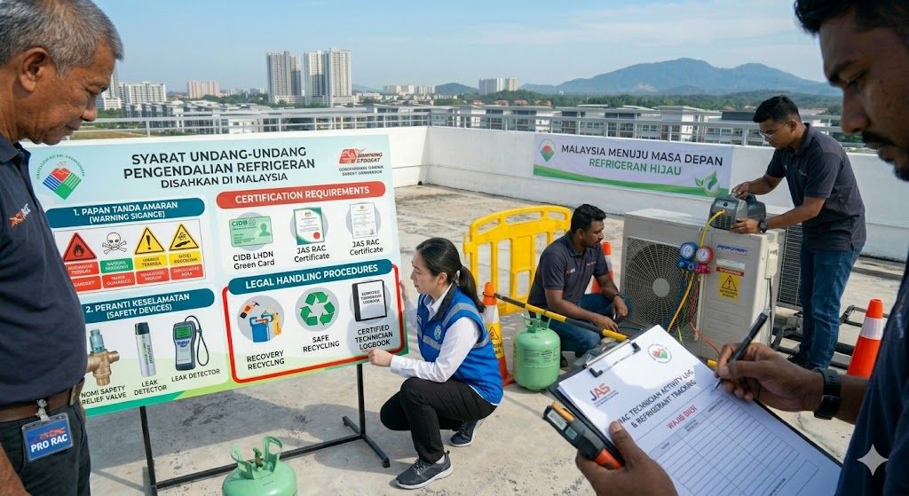 certified refrigerant handling legal requirements Malaysia