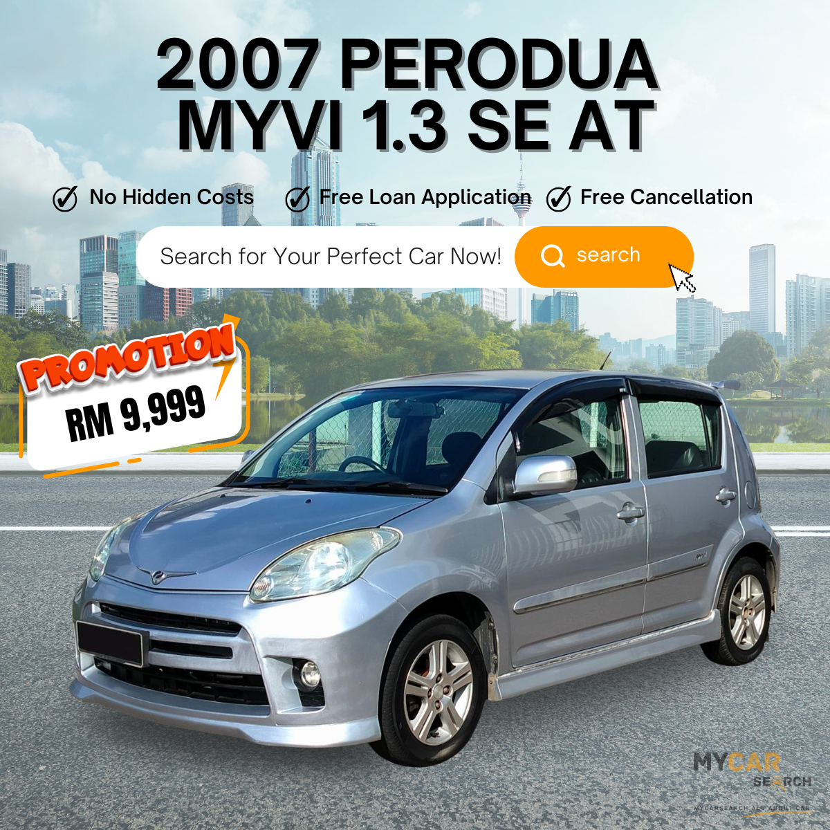 2007 PERODUA MYVI 1.3 SE AT