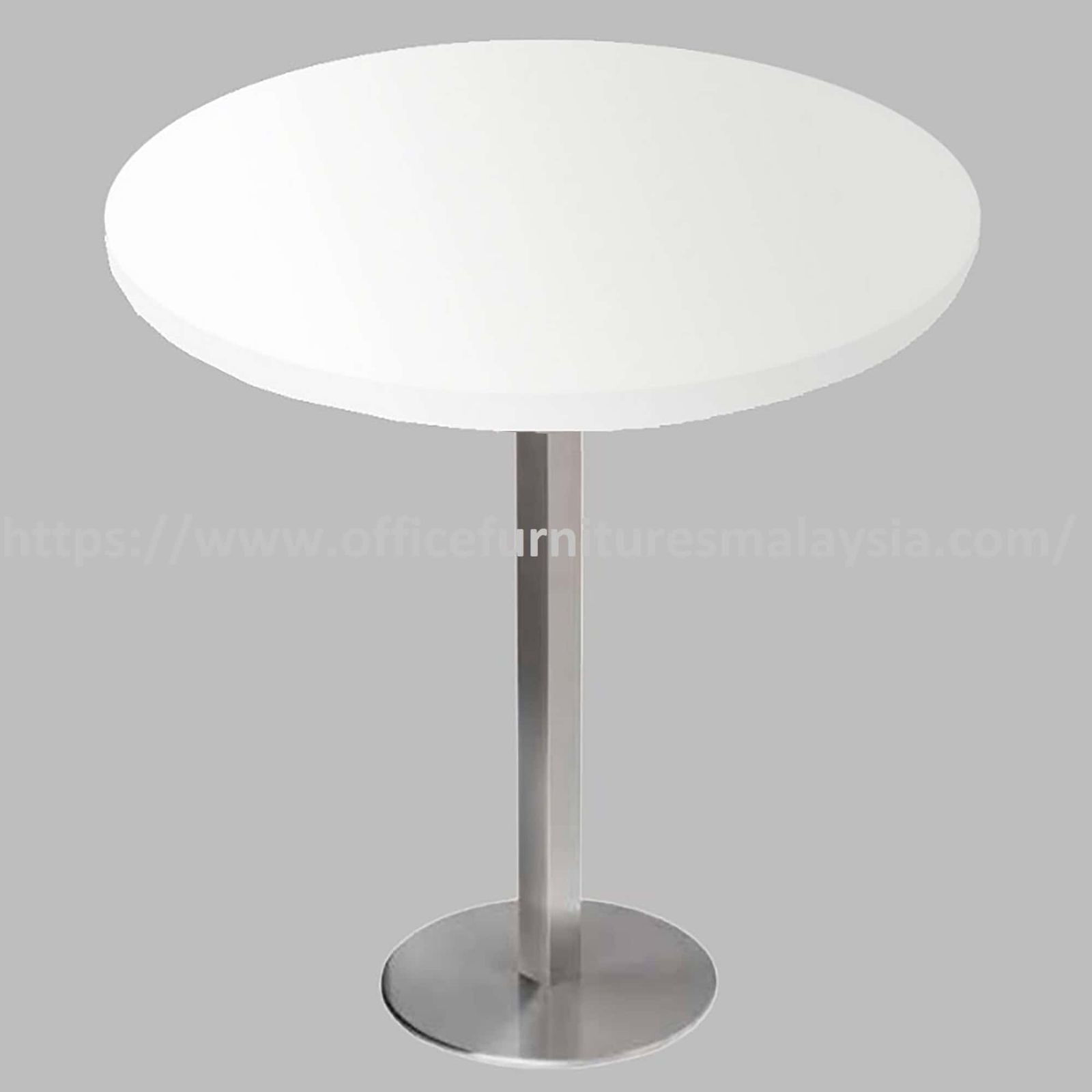 2.5ft High Round Table with Stainless Steel Leg OFSM151C7575HR