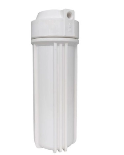 10 Inch RO Water Filter Housing (Double O.Ring) White – 1/2“ & 1/4”
