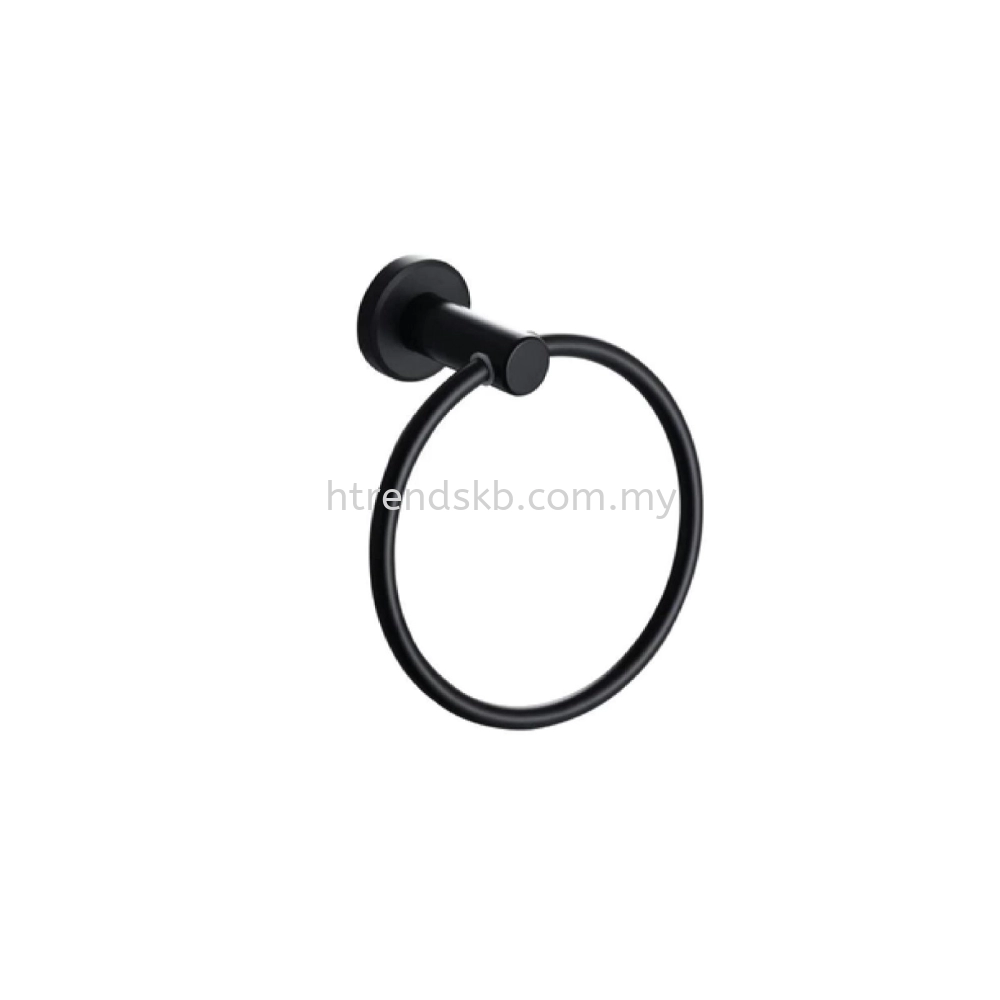 Bellano Towel Ring (Black) BLN7204BKSS