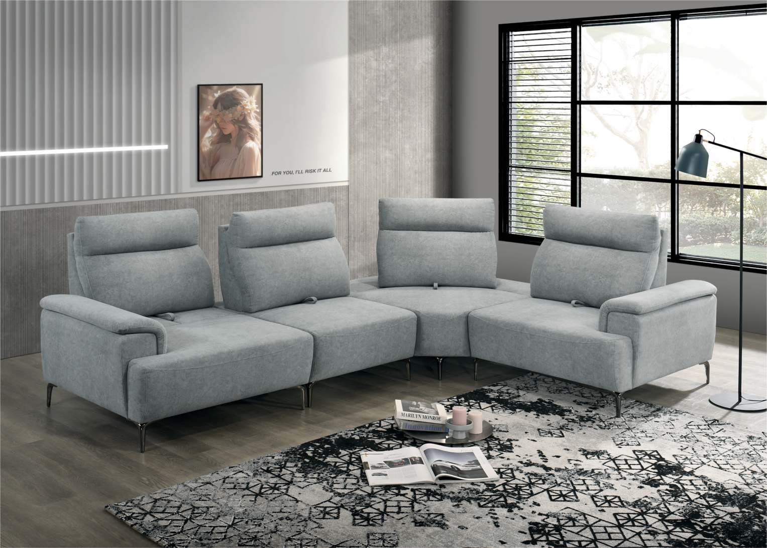CASSIE PUSH BACK CORNER SOFA