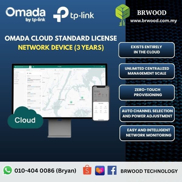 OMADA TP-LINK OCC-LIC-1DEV(3Y): OMADA Cloud Standard License Network Device (3 Years)