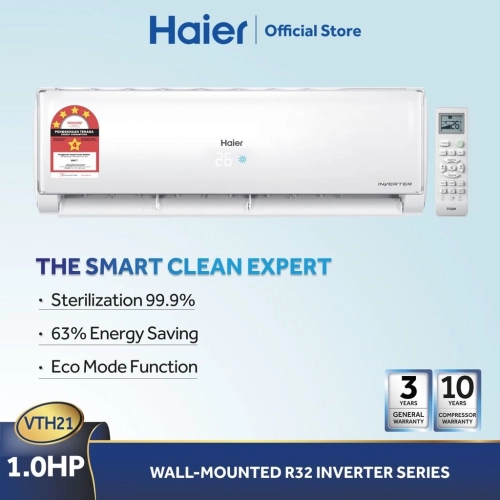 Haier 1.0HP Inverter Air Conditioner R32 VTH Series HSU-10VTH21