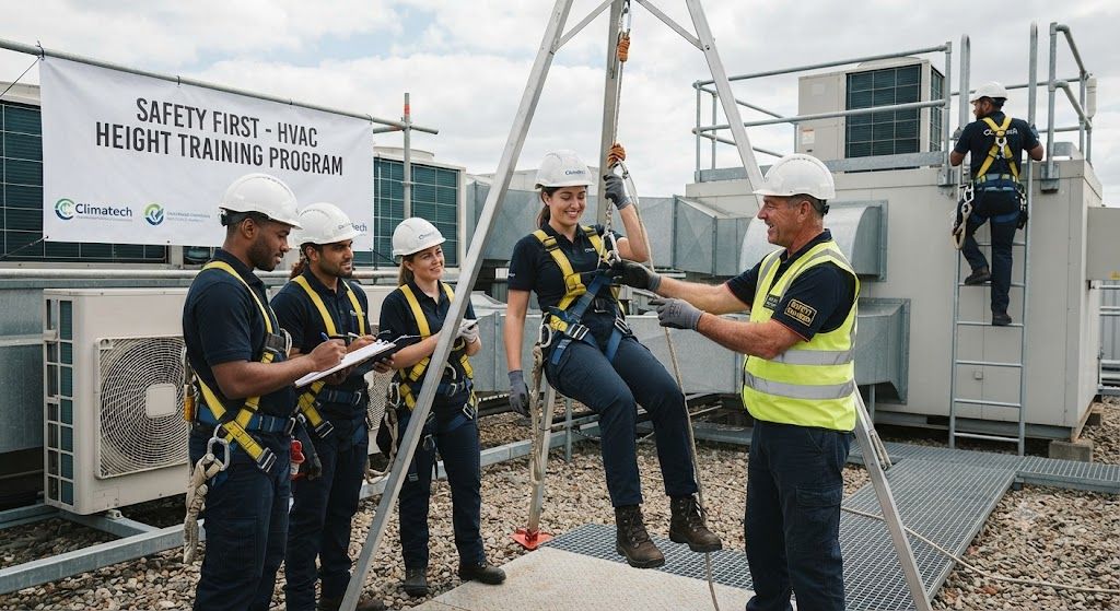 professional HVAC safety harness training program