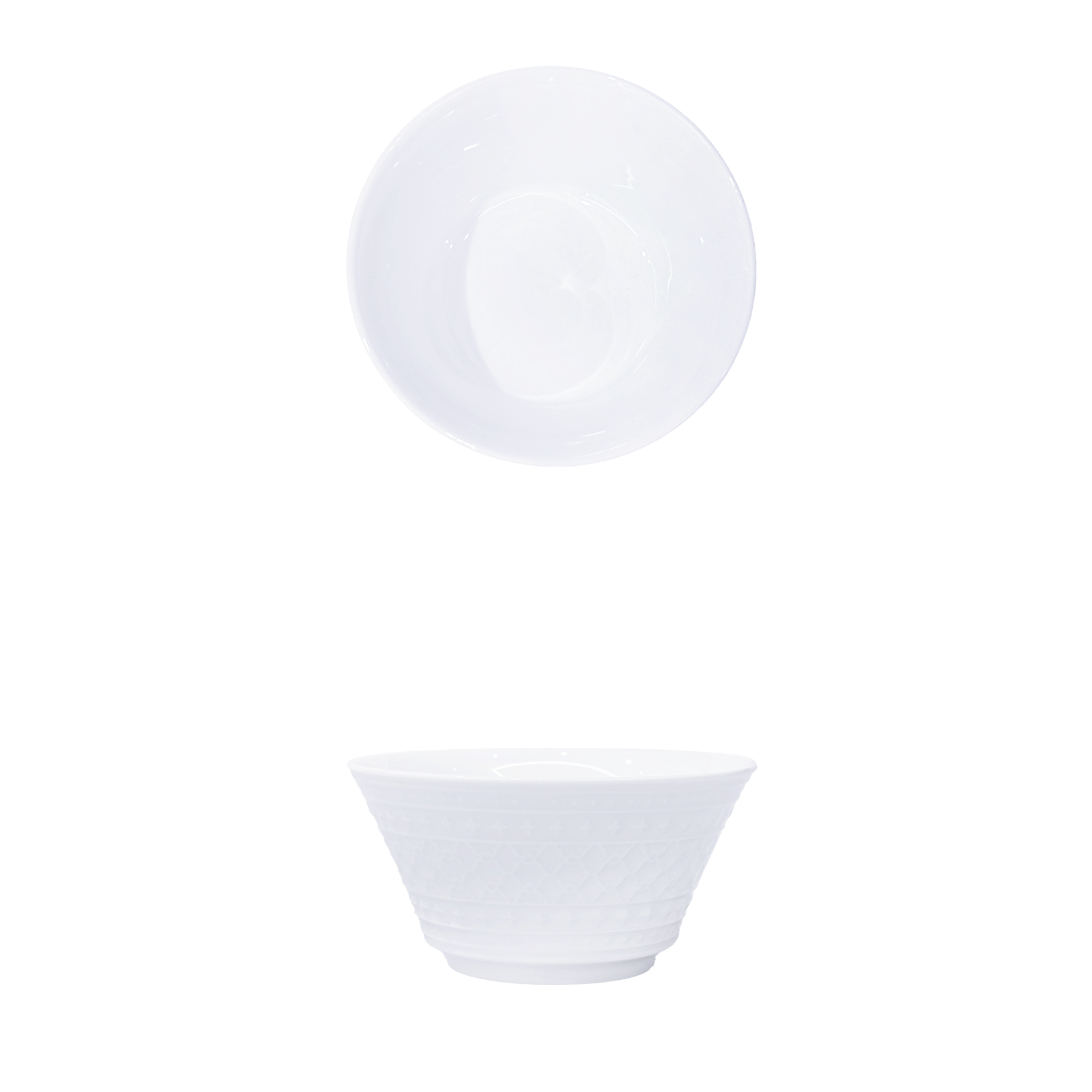 YGB-5'' -embossed-bowl-月光白-5-浮雕棱纹碗