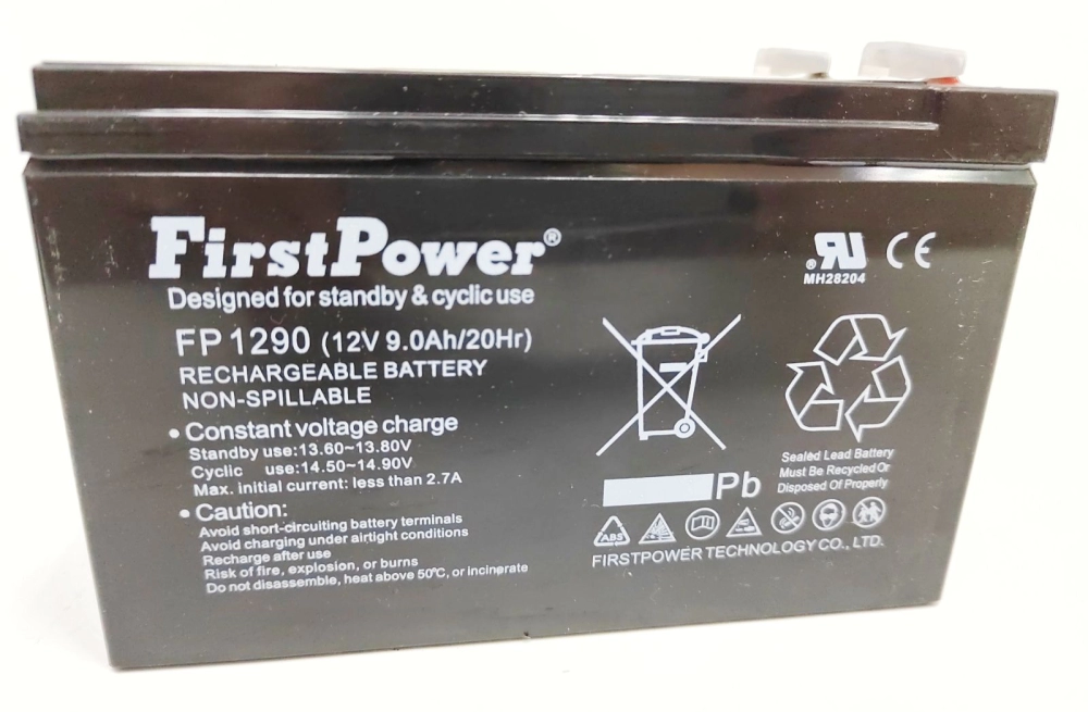 First Power FP1290 12V9AH Rechargeable Seal Lead Acid Back Up Battery (12V 9AH)