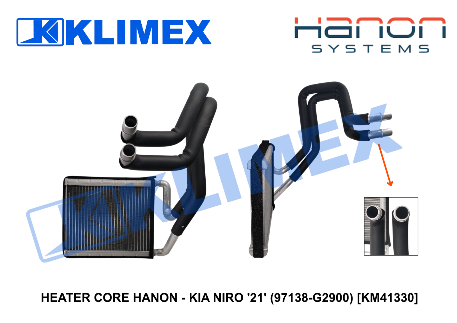 HEATER CORE HANON - KIA NIRO '21' (97138-G2900) [KM41330]