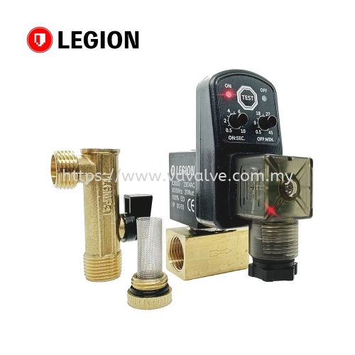 LEGION Electrical Timer Auto Drain Valve 1/2" - Efficient Water Management Solution (Separate Type)