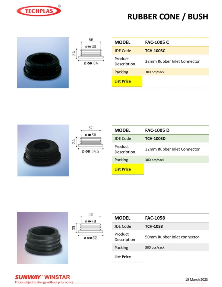 TECHPLAS Rubber Inlet Connector Selangor, KL, Ampang, Malaysia Supplier ...