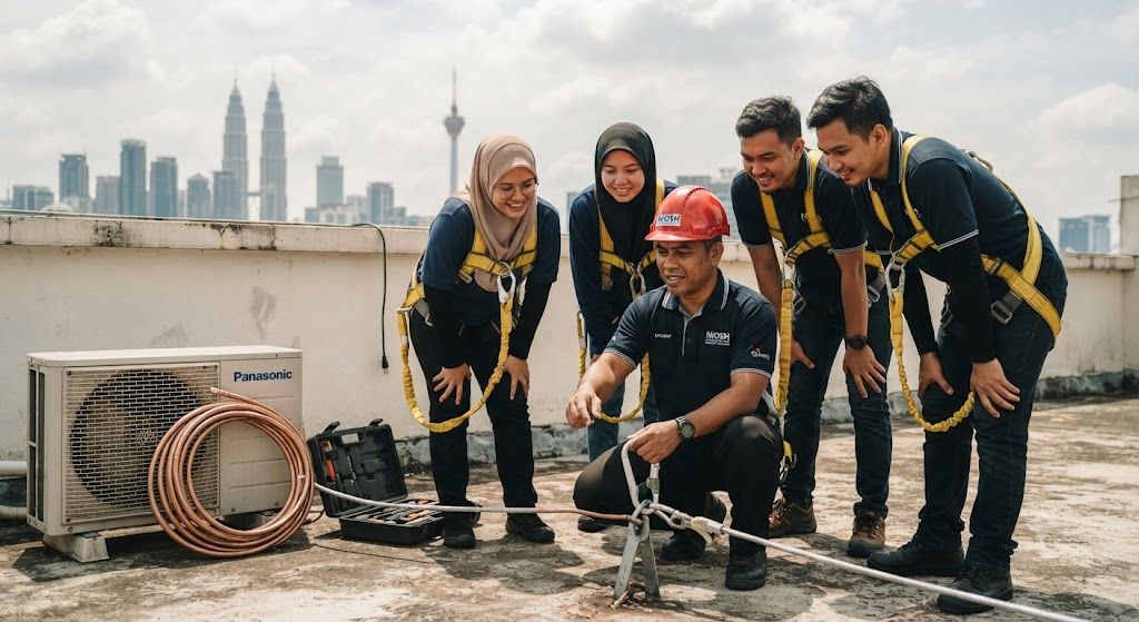 HVAC work at height safety course Malaysia