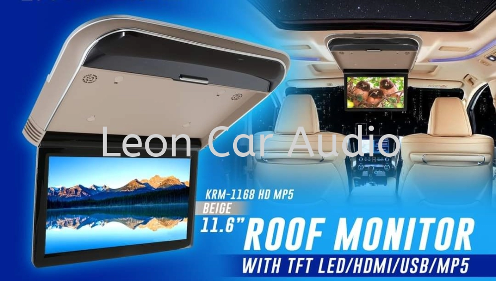 Honda stepwgn spada 11.6" full hd hdmi usb mp4 roof led monitor