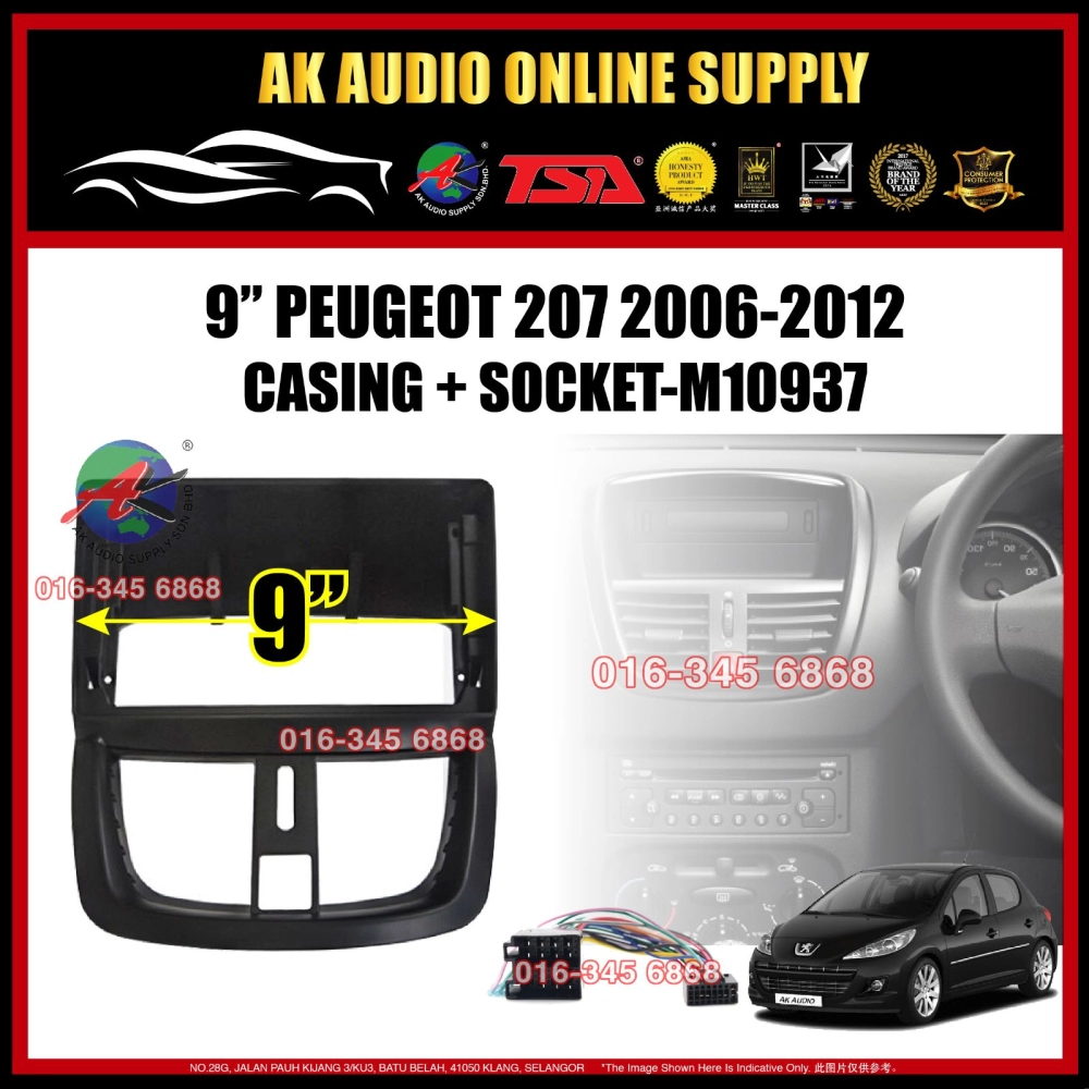 [ MTK 2+32GB ] TSA Peugeot 207 2006 - 2012 Android 9'' inch Car player Monitor