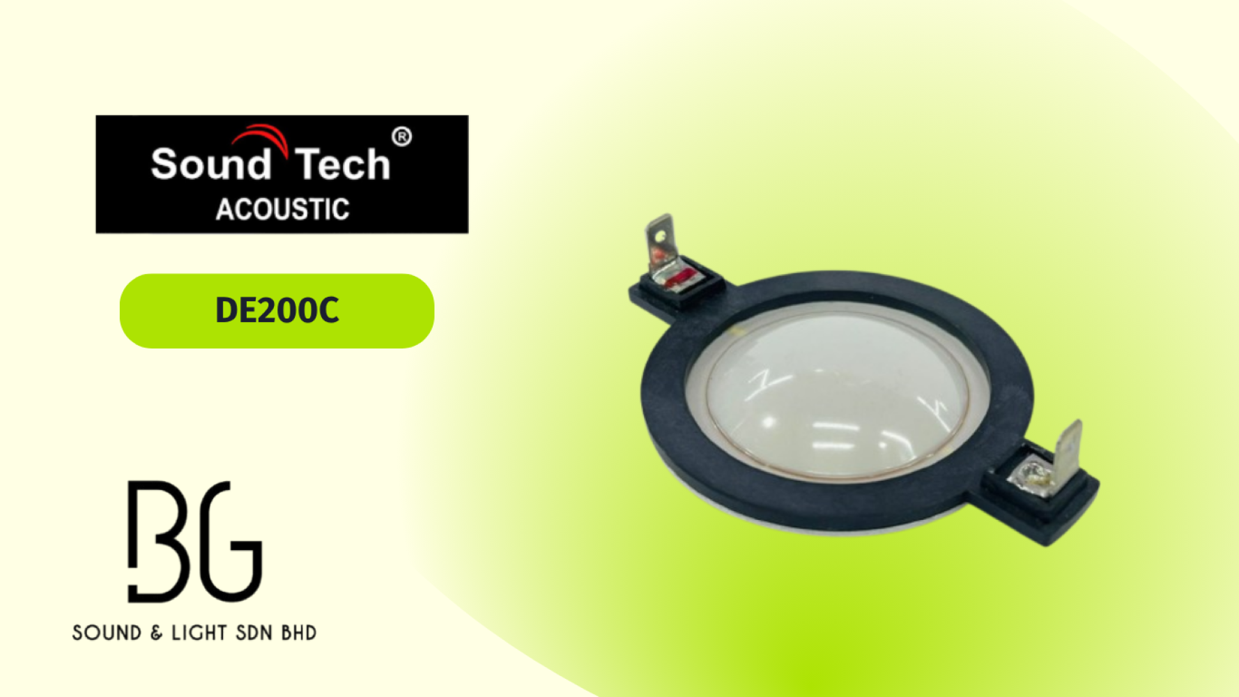SoundTech DE200C Tweeter Voice Coil – High-Frequency Compression Driver Replacement