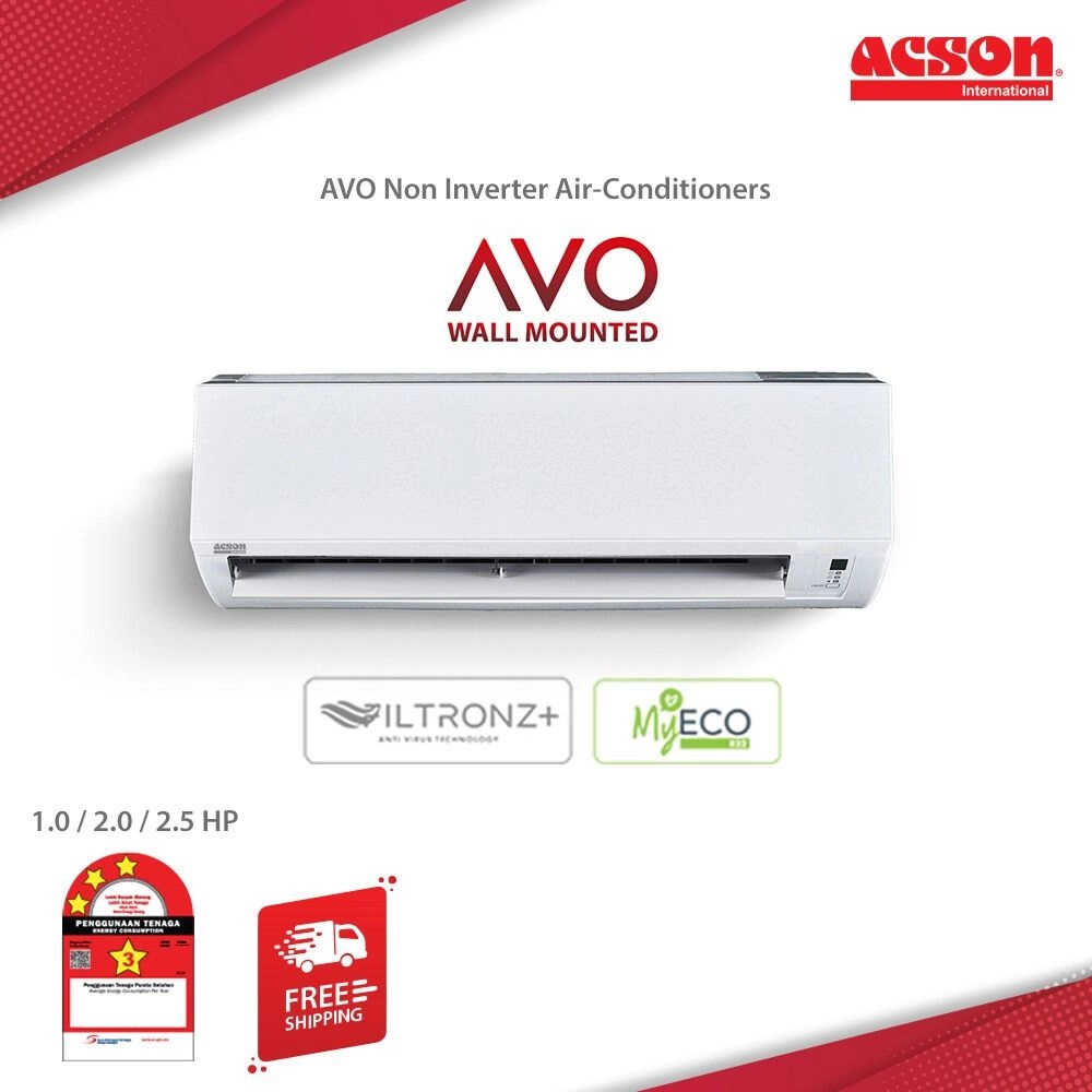 Acson AVO Non-Inverter Air Conditioner (1.0HP) R32 A3WM10N