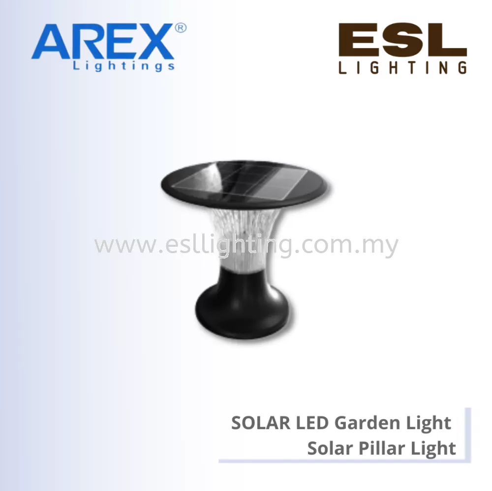 AREX SOLAR LED GARDEN LIGHT Solar Pillar Light - AR-SGLD-15W IP65