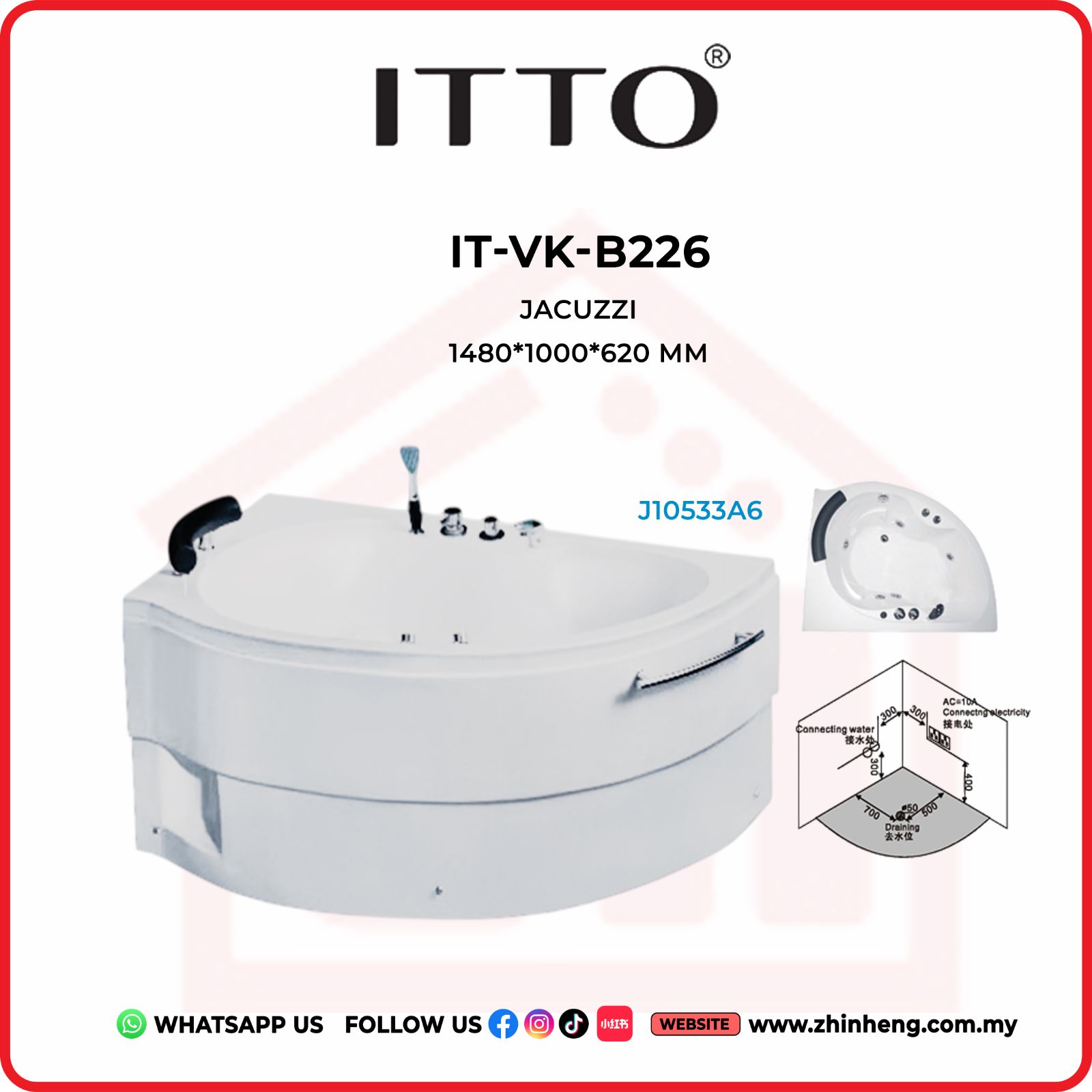ITTO JACUZZI   IT-VK-B226
