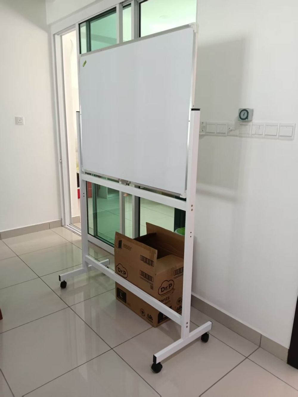 Mobile Whiteboard Stand Malaysia | Double Sided Magnetic White Board with Wheels | Papan Putih Bergerak Dengan Roda | Whiteboard Mudah Alih Untuk Pejabat & Sekolah | Deliver Penang, Perai, Batu Kawan, Bertam, Georgetown, Bayan Lepas, Bayan Baru