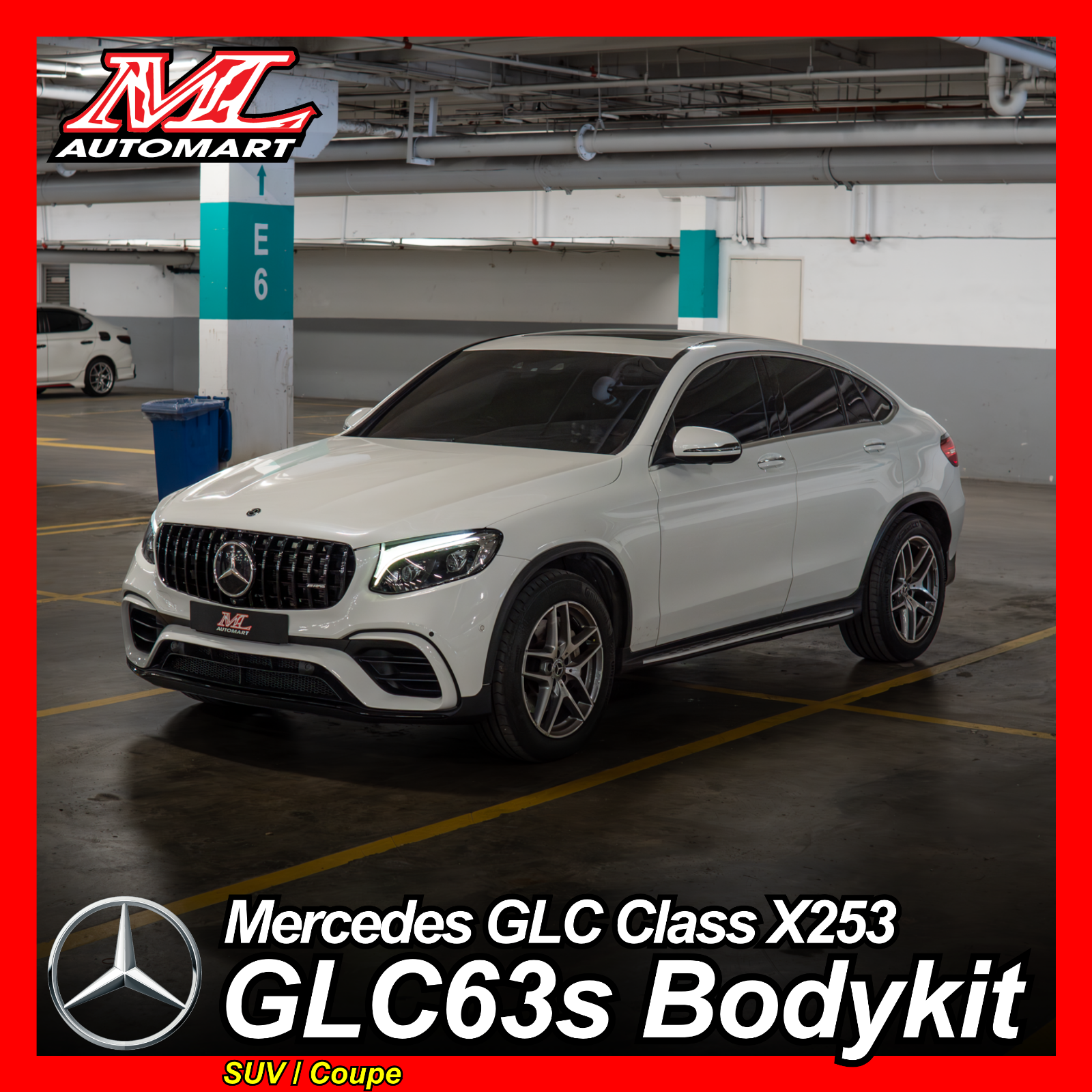 Mercedes Benz GLC Class X253 to GLC63s AMG Bodykit Conversion (SUV/ Coupe)