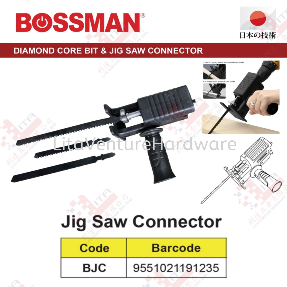 BOSSMAN BRAND JIG SAW CONNECTOR - BJC