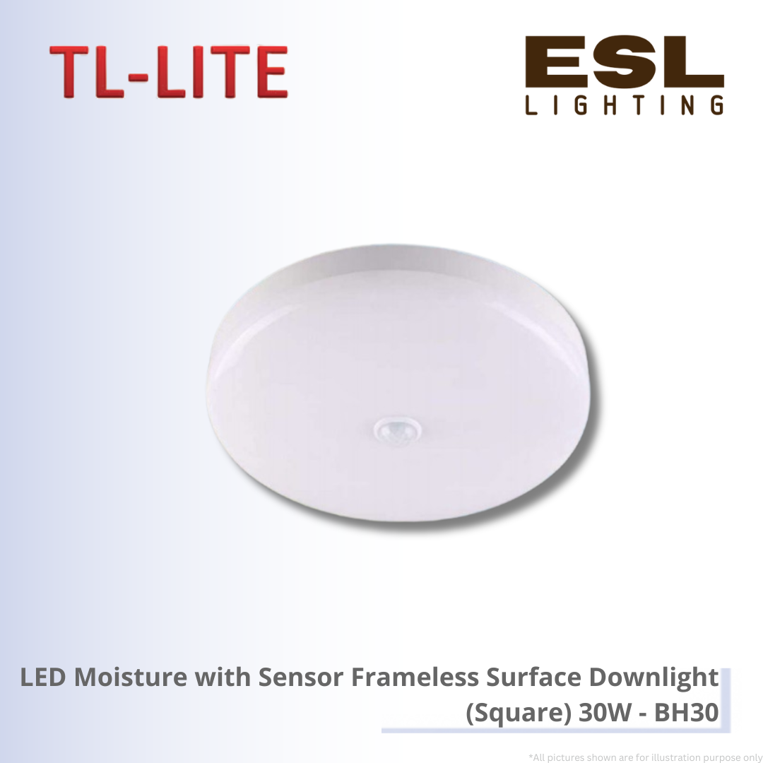 TL-LITE LED Moisture with Sensor Frameless Surface Downlight (Square) 30W - BH30