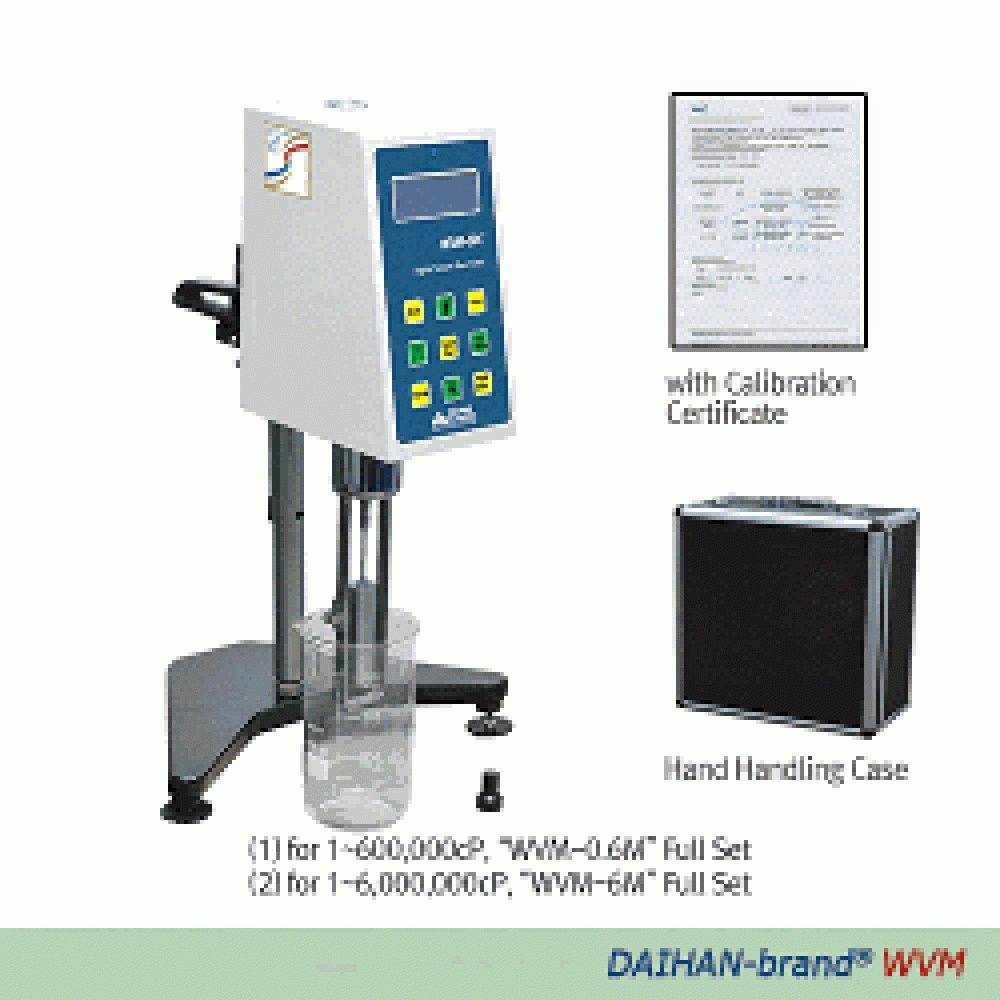 DAIHAN-Brand® Multi-speed Rotary Viscometer-full Set, “WVM-0.6M” & “WVM-6M”