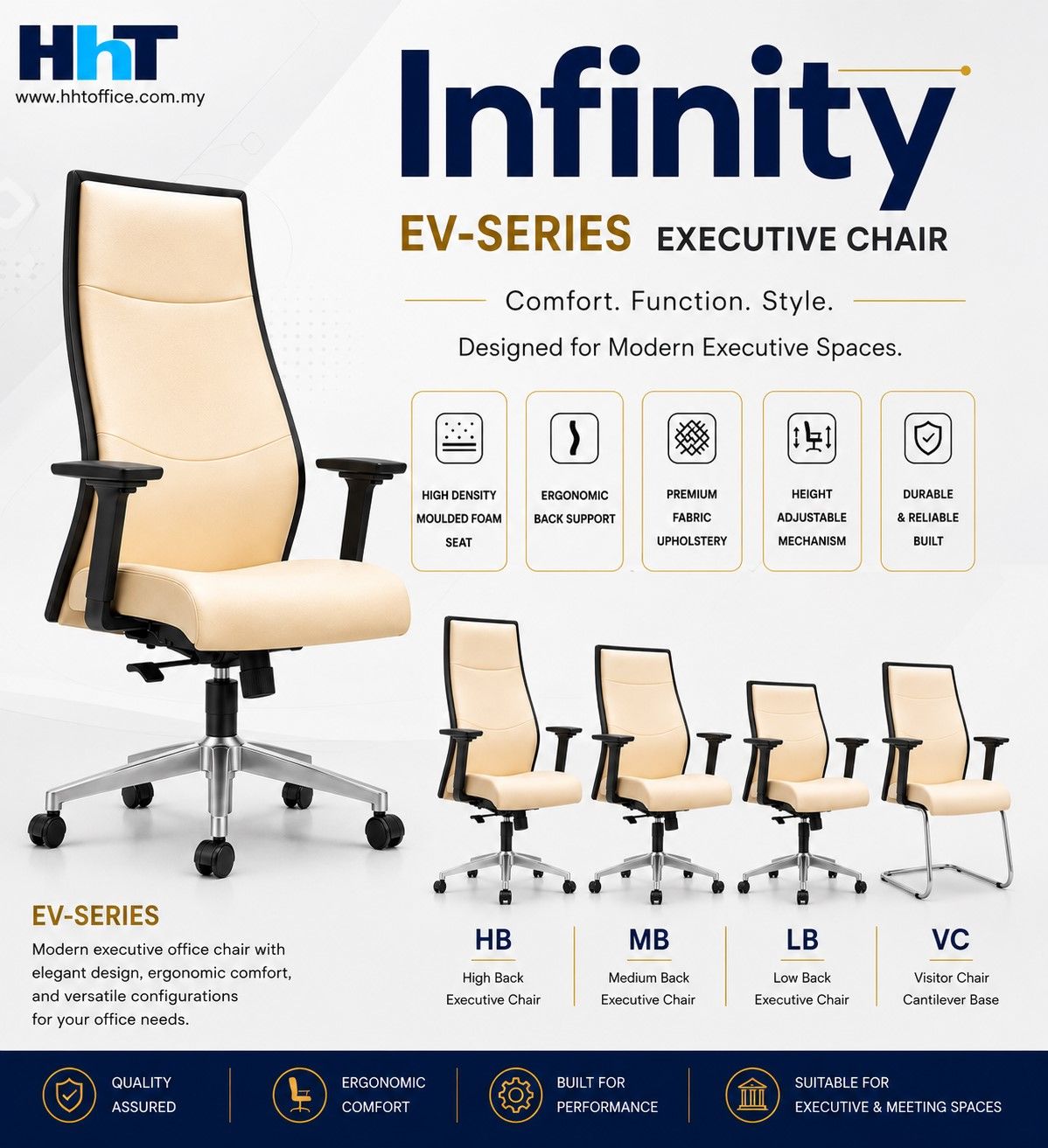 Infinity EV-Series-Executive Office Chair  (HB | MB | LB | VC)