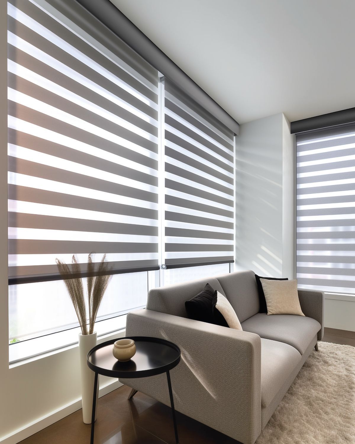 Zebra Blinds Mewah dengan Kawalan Cahaya Siang & Malam