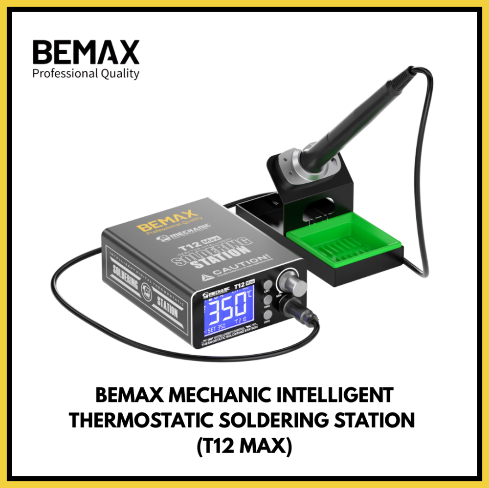 BEMAX MECHANIC INTELLIGENT THERMOSTATIC SOLDERDING STATION (T12 MAX)