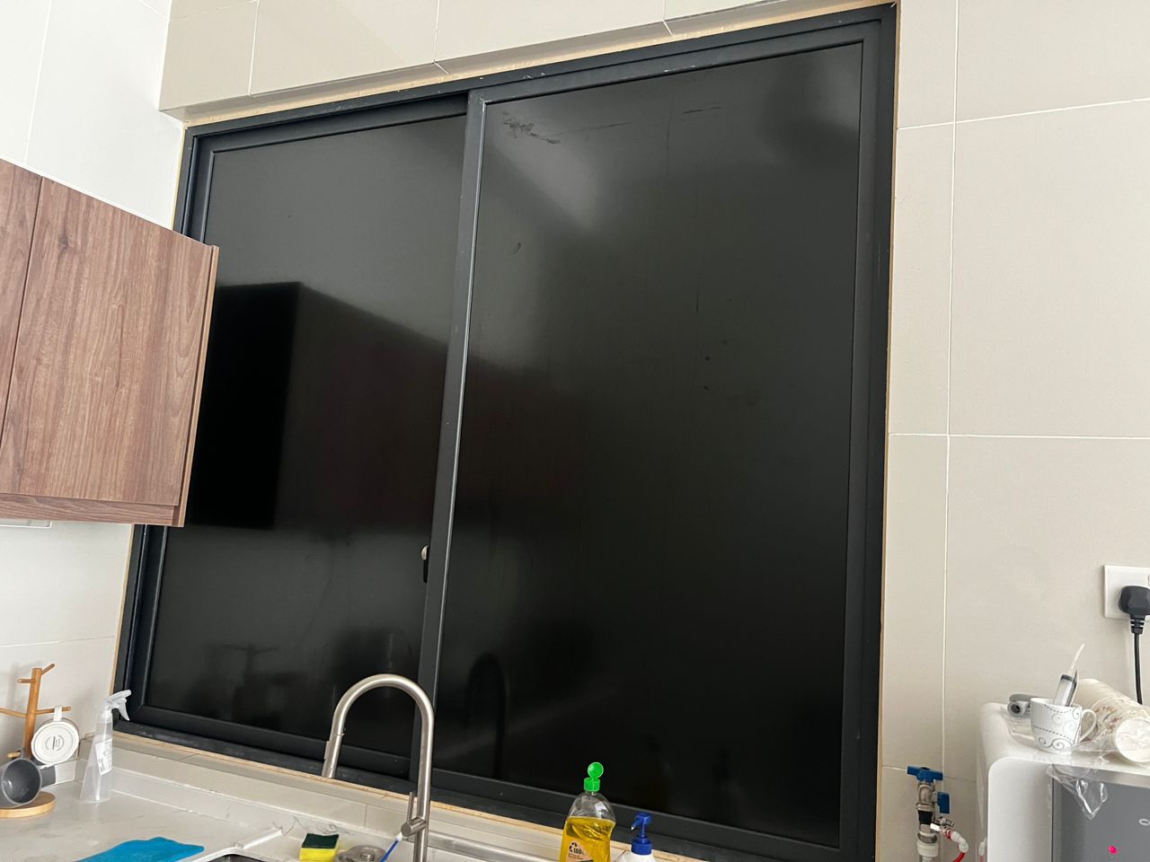 Kitchen Black Tinted Film Installation Service | Glass Contractor Setia Alam | Gombak | Setapak | Kampung Jawa | Selayang