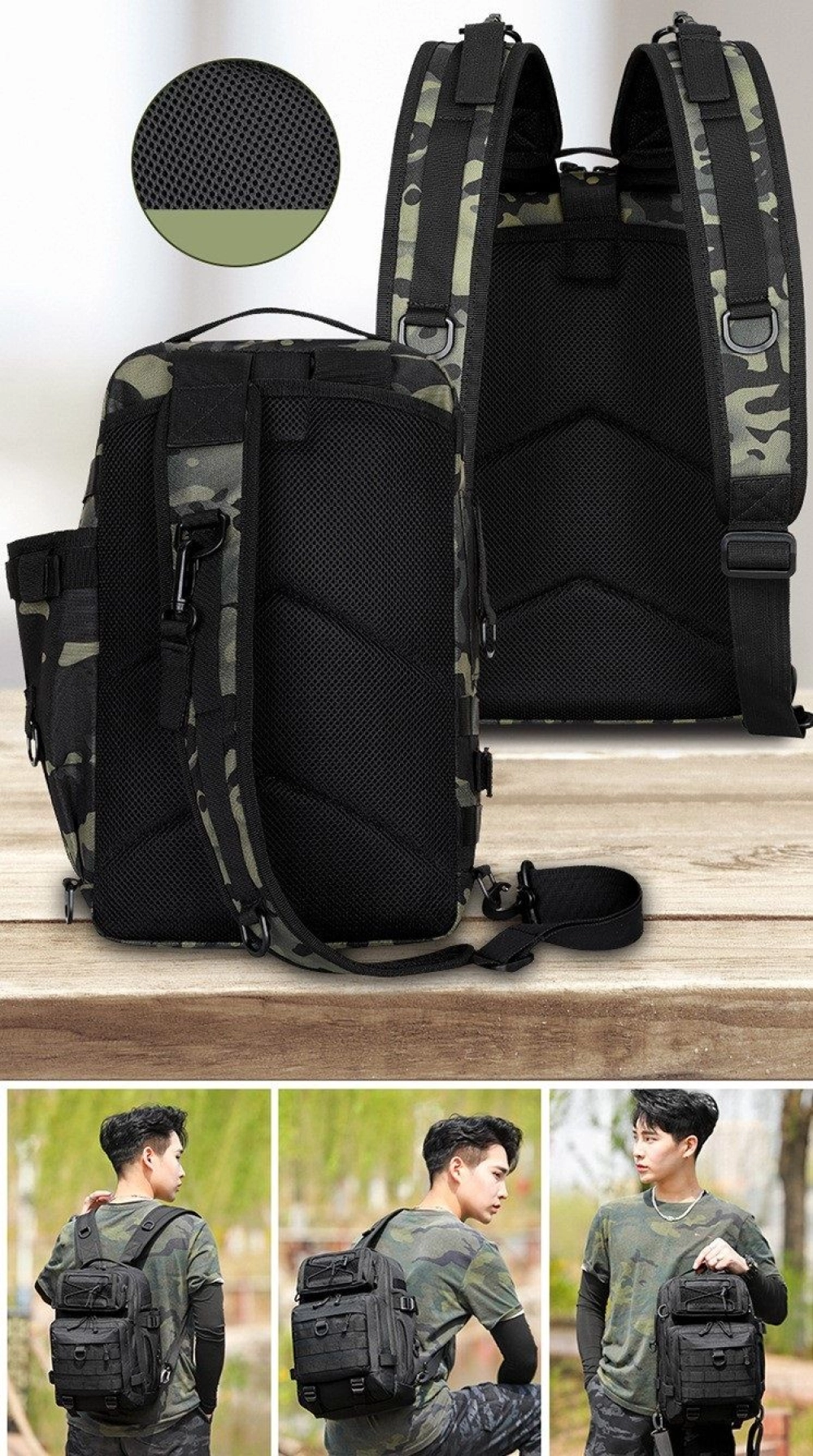 KakiCamo Tactical Outdoor Backpack