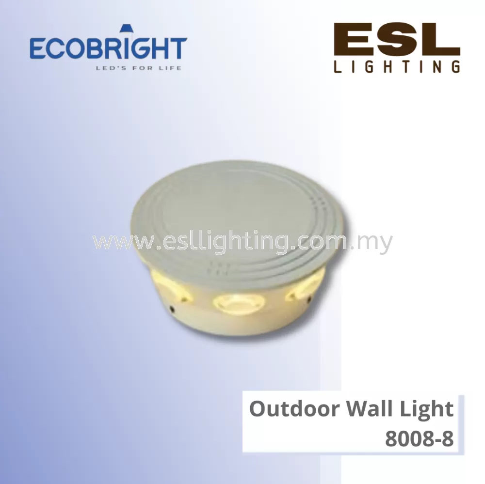 ECOBRIGHT Outdoor Wall Light 1W*8 - 8008-8 IP54